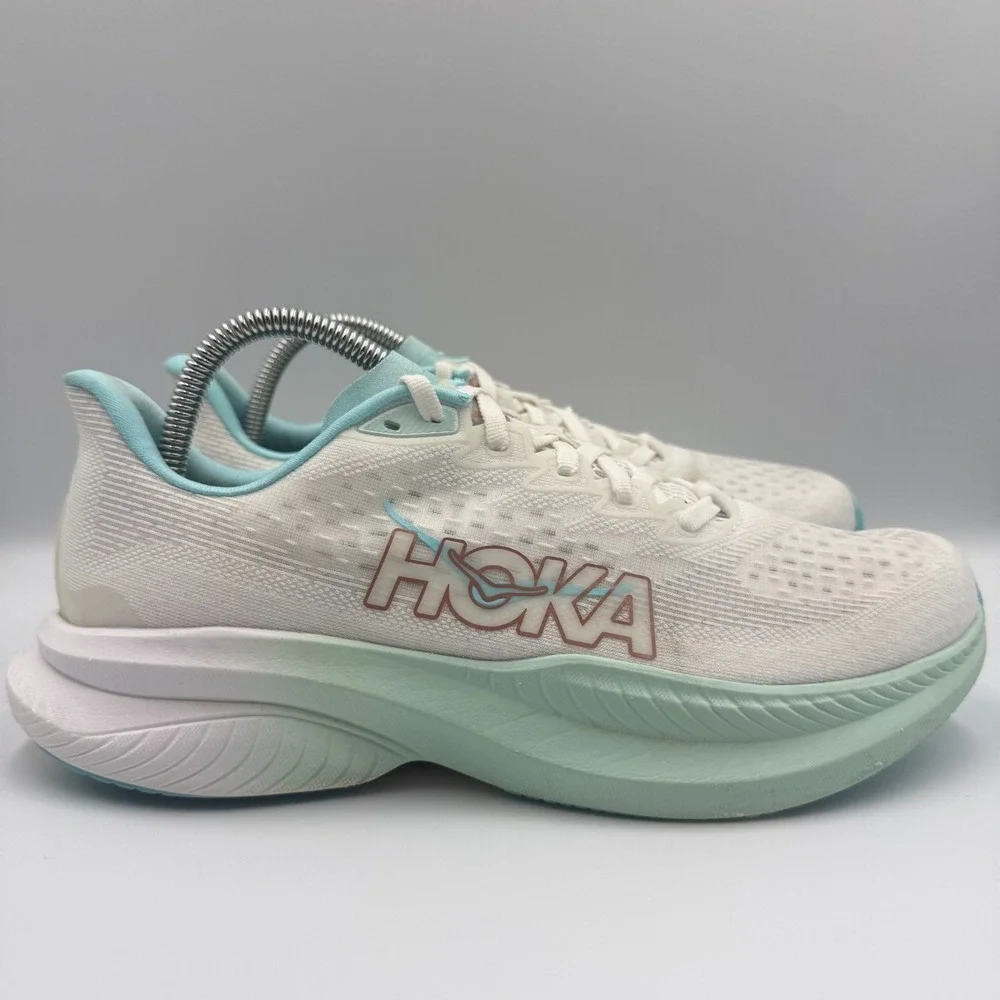 Hoka One One Mach 6 1147810 FTRS Women's Size 9.5B White Running Shoes Sneakers